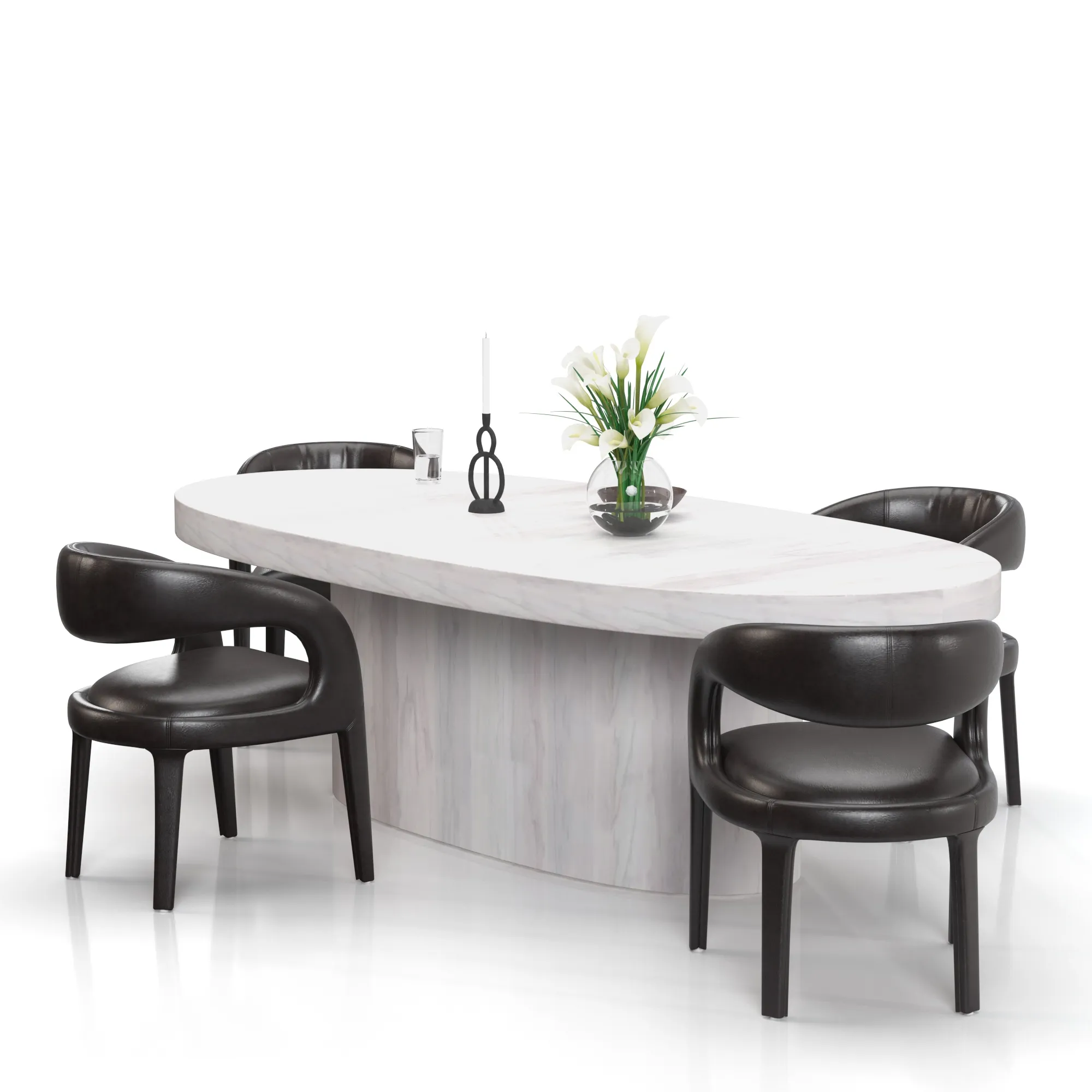 Dining set 08 3D Model_03